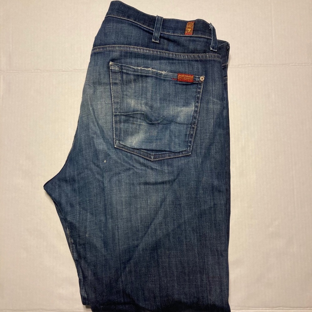 NWOT 7 for all Mankind Austyn Men Jeans with patchwork size 38